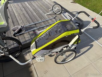 Thule Chariot Cougar + cykloset + skiset + miminkovník - 9