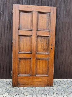 Zámecké Dubové dveře min. 100let staré - 9