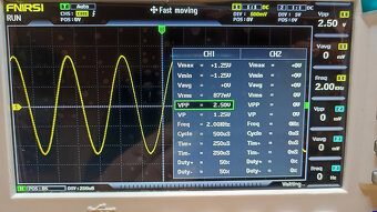 Osciloskop FNIRSI 2x100MHz s generátorem 10MHz NOVÝ - 9