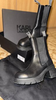 Dámské vysoké boty na platformě Karl Lagerfeld ORIGINÁL - 9