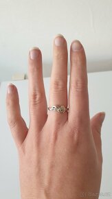 Prsten bílé zlato - 9