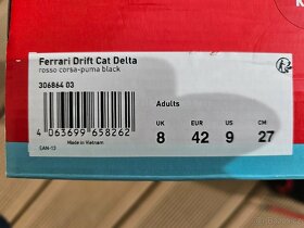 Boty PUMA Ferrari Drift Cat Delta vel. 42 jednou použité - 9