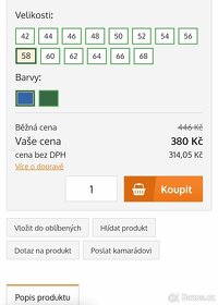 Pánské pracovní kalhoty vel.58 - 9