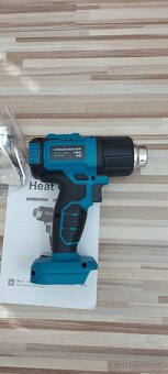 Aku horkovzdušná pistole+trysky, pro Aku Makita 18V,NEW. - 9