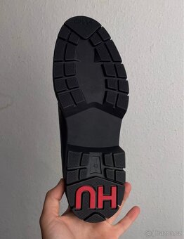 Nové kožené polobotky boty HUGO BOSS Denzel v.43 - 9