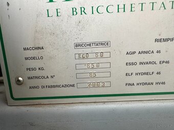 Briketovací lis PRODECO E60 ECO -repase/záruka/servis - 9