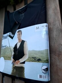 Rybářská vesta, černá barva, nová, velikost M 48/50 EUR, mno - 9