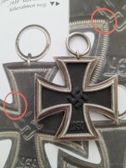 ORIGINÁLNÍ železný kříž 2. třídy 1939 WW2 - 9