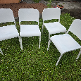 Na prodej: 4× IKEA bílé kuchyňské židle – dobrý stav - 9
