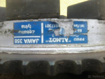 Jawa 250/350 Panelka - p.vidle,kola,skoro nová rozeta,karbur - 9