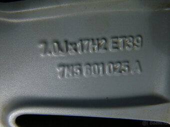Letní alu - orig Seat Alhambra VW Sharan 5x112 7Jx17 ET39 - 9