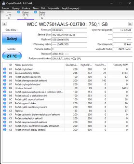 Pevné disky HDD Western Digital Black, 2TB, 750GB - 9