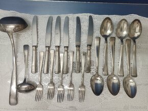 Velký set postříbrných příboru / Ag 900 - 9