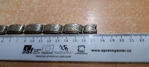 Stříbrný lamelový náramek AG 800, 23,36g - 9