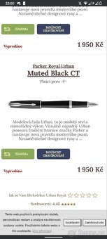 Plnící inkoustové pero Parker - 9
